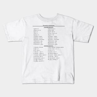 Derivatives And Integrals Kids T-Shirt